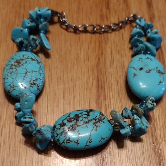 Sterling ,and turquoise bracelet - Picture 14 of 16